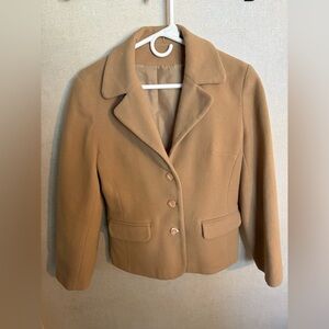 Dorothy Perkins Camel Wool-Blend Blazer